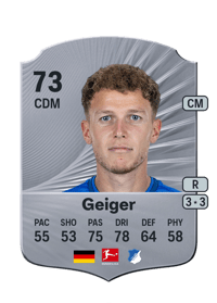 Dennis Geiger Rare 73 OVR