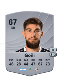 Gonzalo Goñi Common 67 OVR