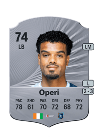 Christopher Operi Rare 74 OVR