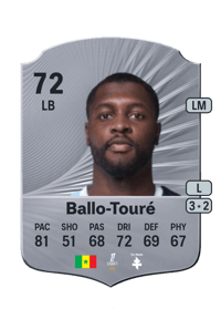 Fodé Ballo-Touré Rare 72 OVR