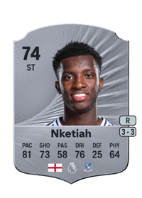 Eddie Nketiah Rare 74 OVR