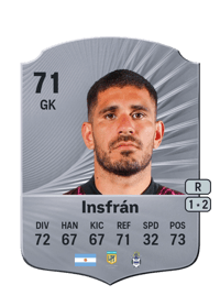 Nelson Insfrán Rare 71 OVR