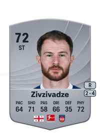 Budu Zivzivadze Common 72 OVR