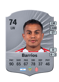 Nahuel Barrios Rare 74 OVR