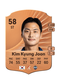 Kim Kyung Joon Rare 58 OVR