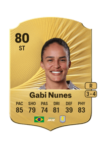 Gabi Nunes Rare 80 OVR