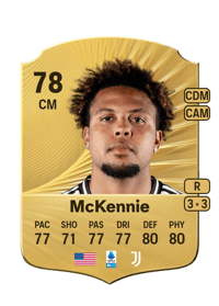 Weston McKennie Rare 78 OVR