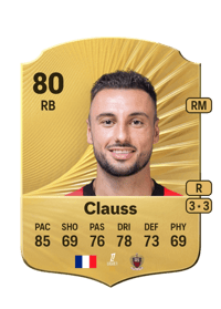 Jonathan Clauss Rare 80 OVR