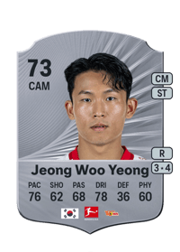 Jeong Woo Yeong Rare 73 OVR