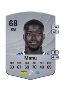 Braydon Manu Common 68 OVR