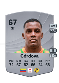 Sergio Córdova Common 67 OVR