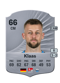 Sebastian Klaas Rare 66 OVR