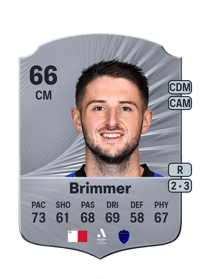 Jake Brimmer Rare 66 OVR