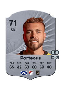 Ryan Porteous Rare 71 OVR