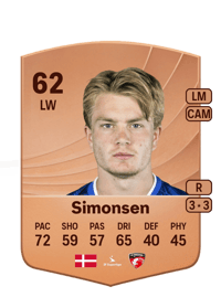 Emilio Simonsen Common 62 OVR