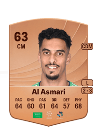 Ali Al Asmari Common 63 OVR