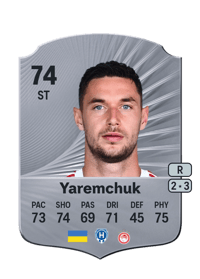 Roman Yaremchuk Rare 74 OVR