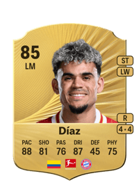 Luis Díaz Rare 85 OVR
