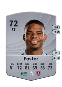 Lyle Foster Common 72 OVR