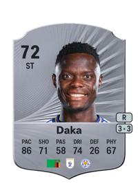 Patson Daka Rare 72 OVR
