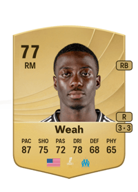 Timothy Weah Common 77 OVR