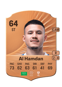 Abdullah Al Hamdan Rare 64 OVR