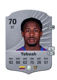 John Yeboah Rare 70 OVR