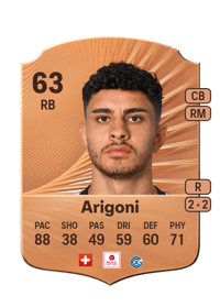 Allan Arigoni Rare 63 OVR