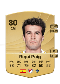 Riqui Puig Common 80 OVR