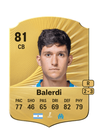 Leonardo Balerdi Rare 81 OVR