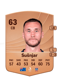 Aleksandar Šušnjar Common 63 OVR