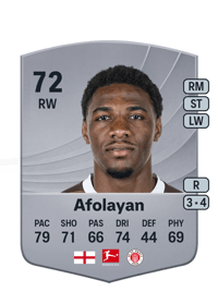 Dapo Afolayan Common 72 OVR