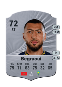 Yanis Begraoui Rare 72 OVR