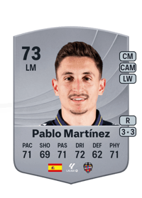 Pablo Martínez Common 73 OVR