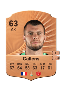 Thomas Callens Rare 63 OVR