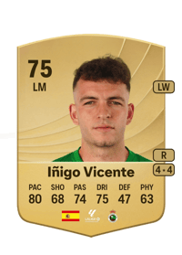 Iñigo Vicente Common 75 OVR