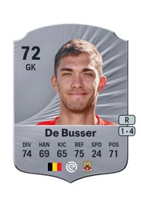 Jari De Busser Rare 72 OVR