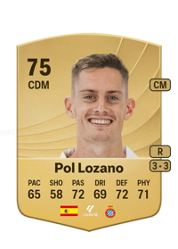 Pol Lozano Common 75 OVR