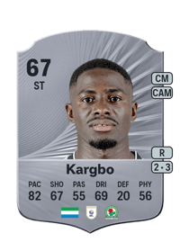 Augustus Kargbo Rare 67 OVR