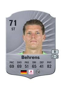 Kevin Behrens Rare 71 OVR