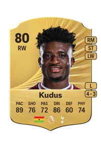 Mohammed Kudus Rare 80 OVR