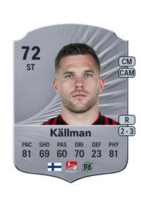 Benjamin Källman Rare 72 OVR