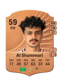 Abdulelah Al Shammari Rare 59 OVR