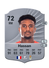 Haissem Hassan Rare 72 OVR