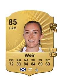 Caroline Weir Rare 85 OVR