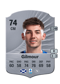 Billy Gilmour Rare 74 OVR