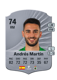 Andrés Martín Rare 74 OVR