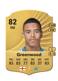Mason Greenwood Rare 82 OVR