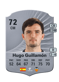Hugo Guillamón Rare 72 OVR