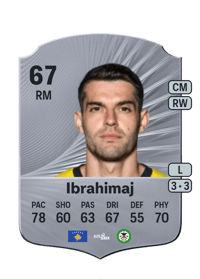 Ylldren Ibrahimaj Rare 67 OVR
